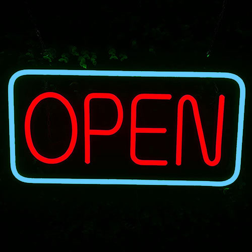 Neon Shop Open Sign