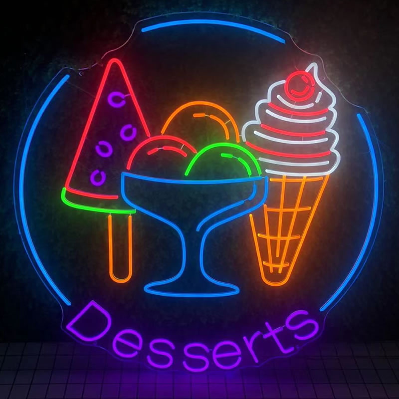 Neon Desserts Sign