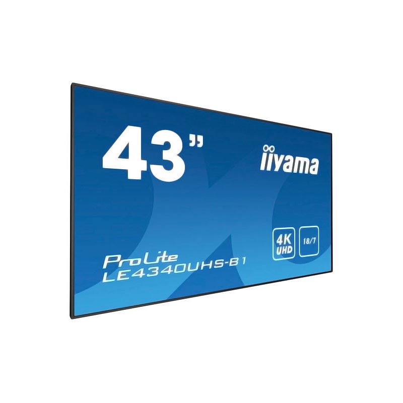 Iiyama ProLite 43 Inch Professional Digital Signage 4K Display
