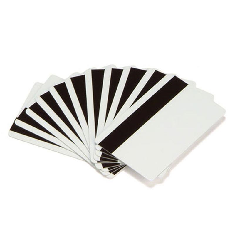 Zebra 104523-112 Premier (PVC) Blank White Cards (Magnetic Stripe)
