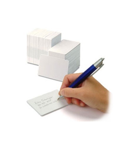 Zebra 104523-117 - Premier (PVC) Blank White Cards (Writable Back)