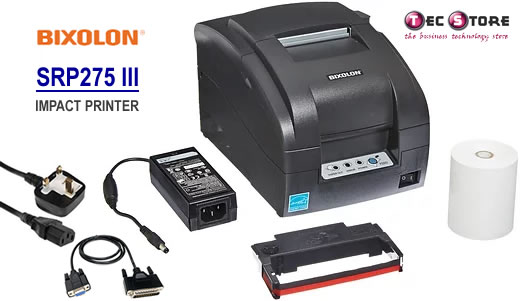 Bixolon SRP275III Kitchen Printer (Serial RS232), TecStore UK & Worldwide