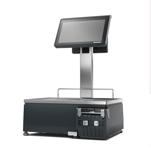 Bizerba XC 815 Pro Label Printing Scale (Dual Printer, 10\" Op, 7\" cust) 910077001