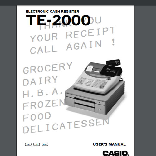 Casio TE-2000 User Manual