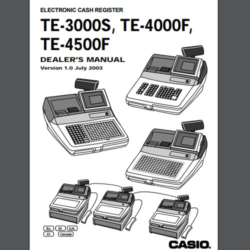 Casio TE-4500F Manuals
