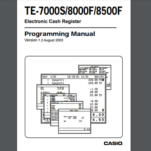 Casio TE-7000S Manuals