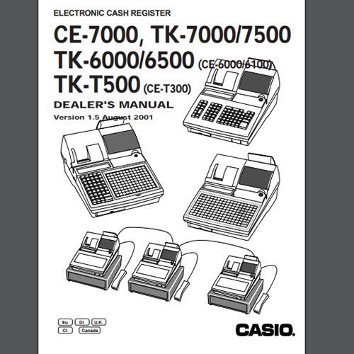 Casio TK-6000 Dealer Manual