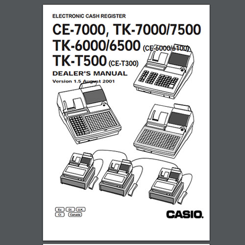 Casio TK-T500 Dealer Manual, TecStore UK & Worldwide