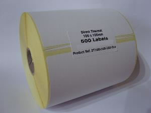 Direct Thermal Blank Label Rolls 100x100mm (10 Rolls Per Box)