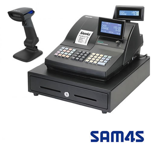 Sam4s NR-510R Cash Register with Barcode Scanner