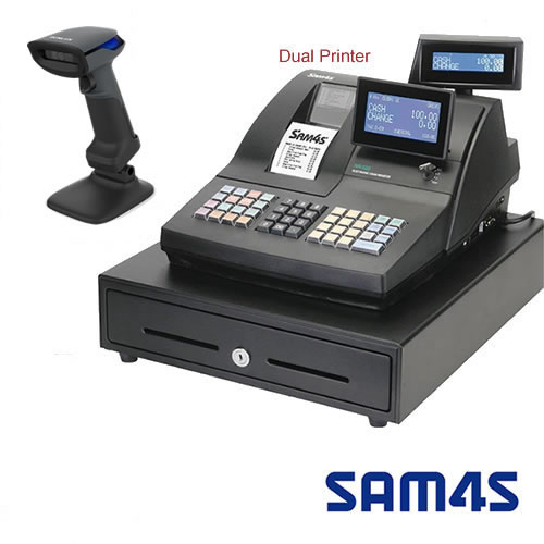 Sam4s NR-520R Cash Register with Barcode Scanner