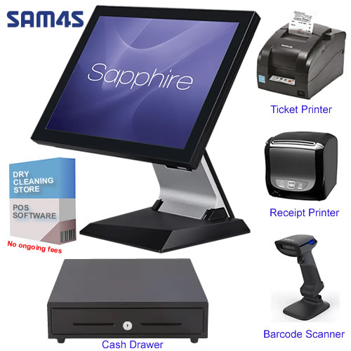 Sam4s Sapphire Dry Cleaning POS Till System