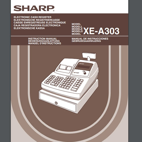 Sharp XE-A303 Manuals