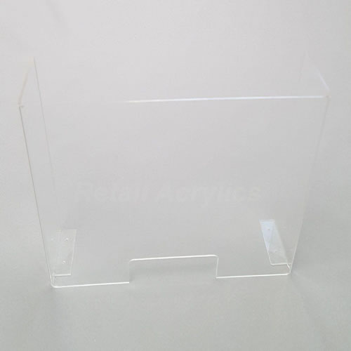 75cm Width Retail Countertop Protective Safety Shield